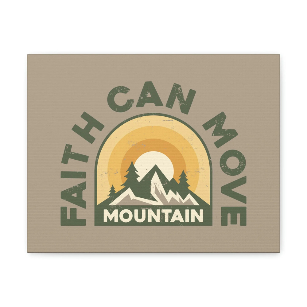 Scripture Walls Faith Can Move Mountain Matthew 21:21 Sun Rise Christian Wall